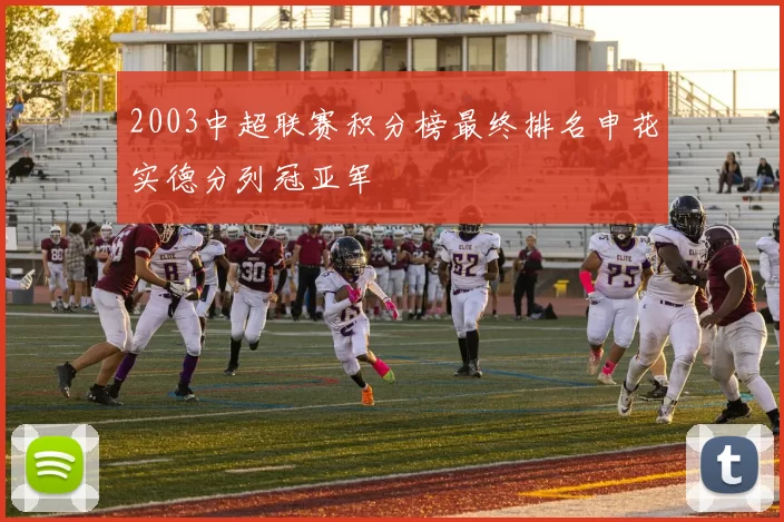 2003中超联赛积分榜最终排名申花实德分列冠亚军