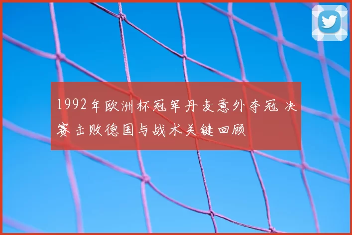 1992年欧洲杯冠军丹麦意外夺冠 决赛击败德国与战术关键回顾